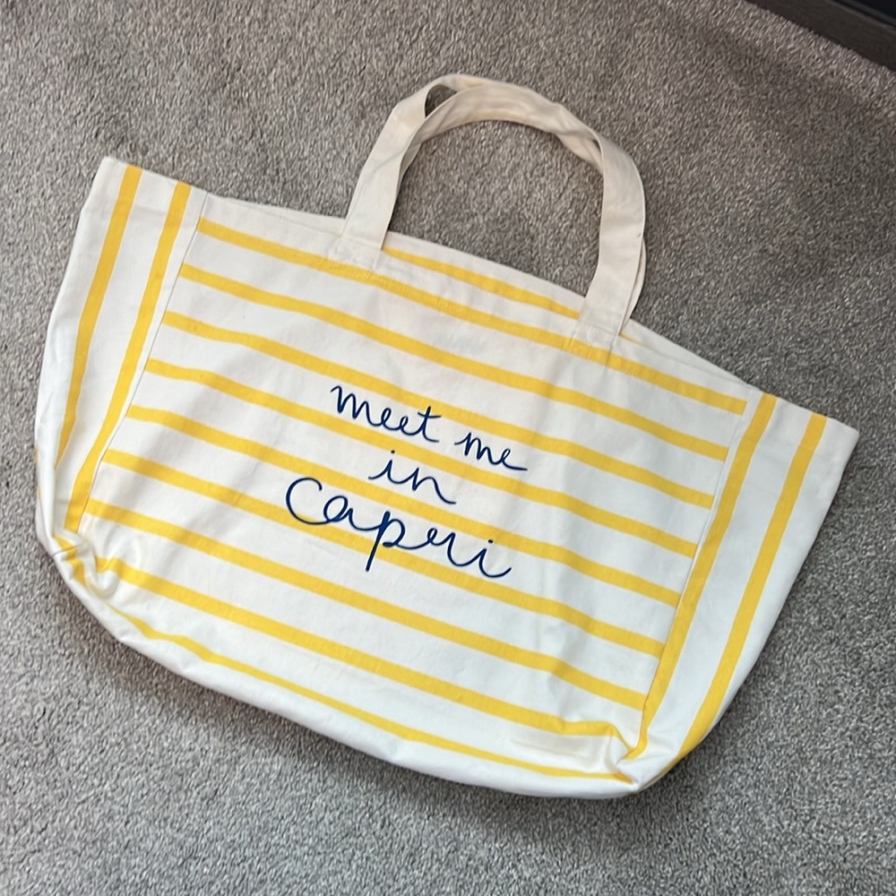 LOFT Meet Me in Capri Large Tote Bag